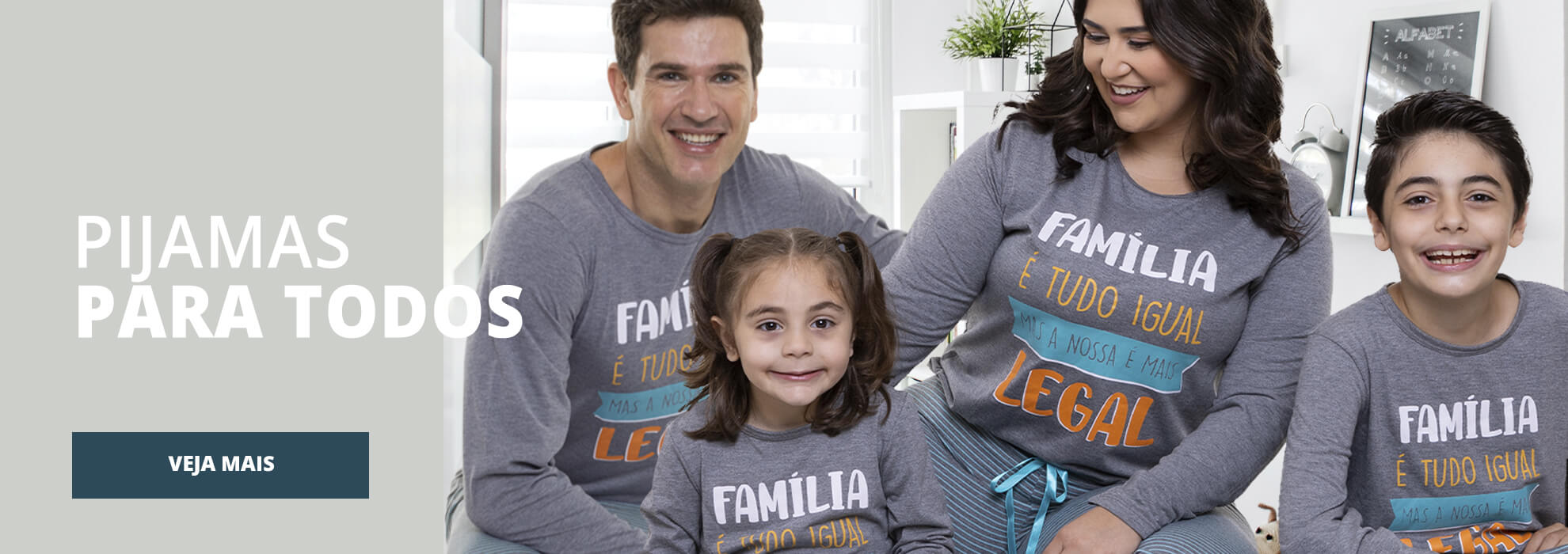 Banner pijamas família